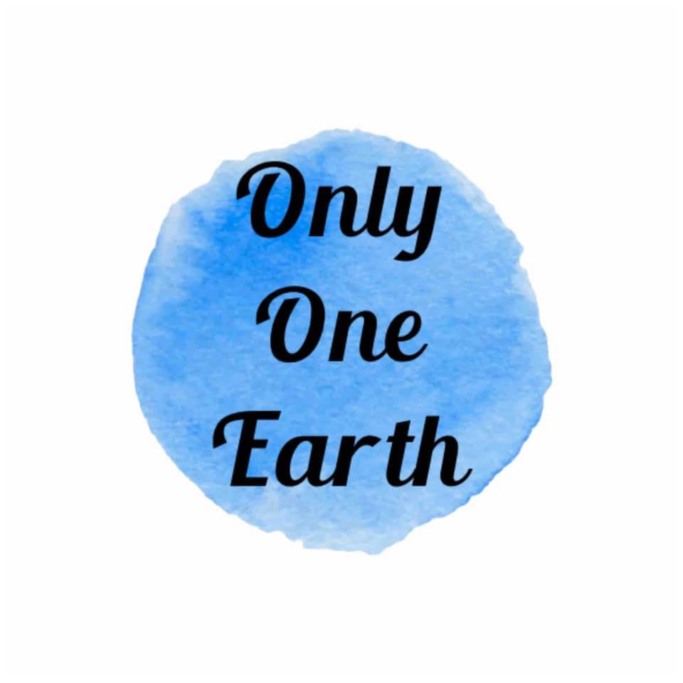 Környezetvédelmi illusztráció Only One Earth felirattal